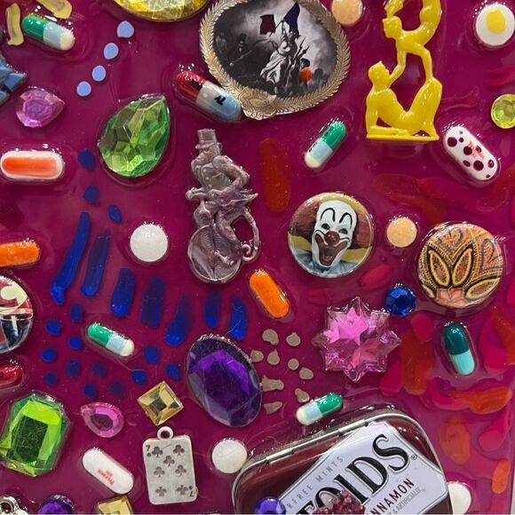 Original Artwork. “I SPY”, mixed media, 24” x 24” x 2”. - Picture 8 of 16